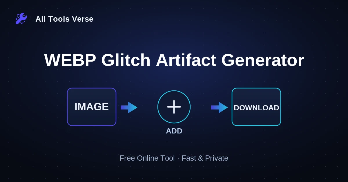 WEBP Glitch Artifact Generator · free online tool · All Tools Verse