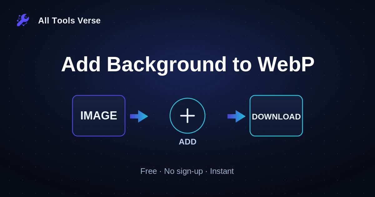 Add Background to WebP · free online tool · All Tools Verse