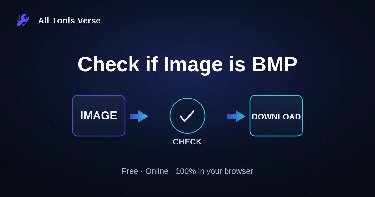 Check if Image is BMP · free online tool · All Tools Verse