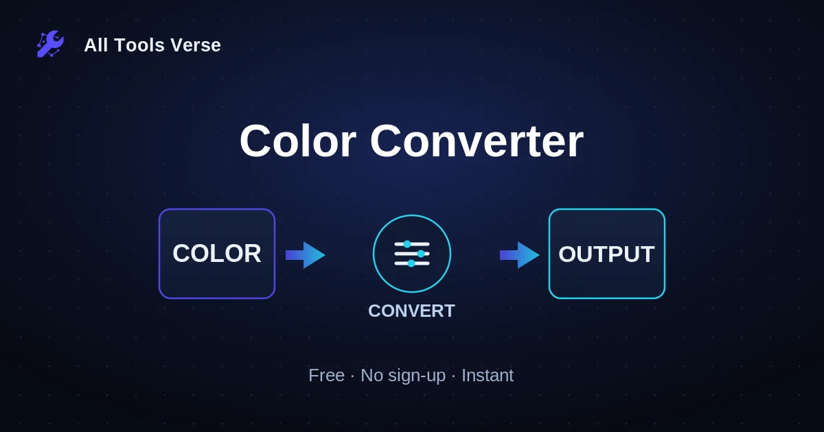 Color Converter · free online tool · All Tools Verse