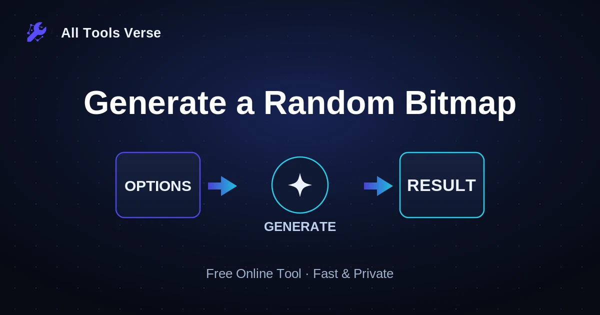 Generate a Random Bitmap · free online tool · All Tools Verse