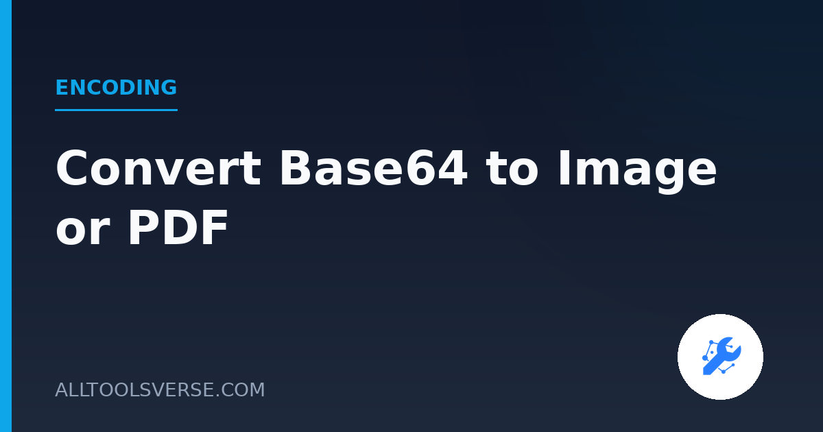 Convert Base64 to Image or PDF
