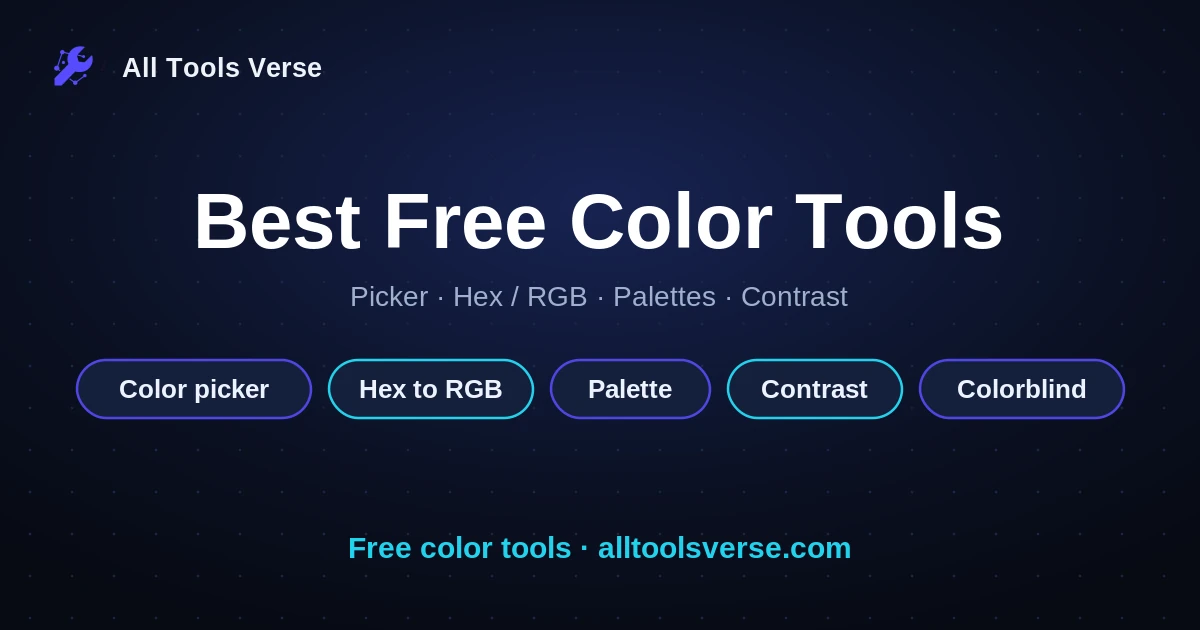 Best free color tools, browser based, by All Tools Verse