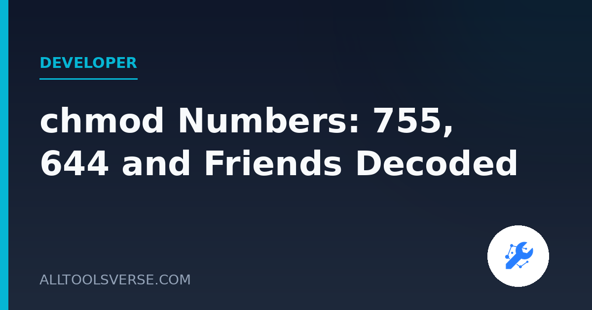chmod Numbers: 755, 644 and Friends Decoded