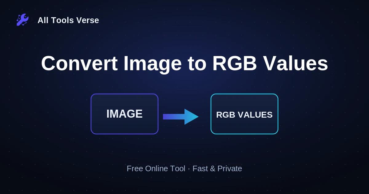 Convert Image to RGB Values · free online tool · All Tools Verse