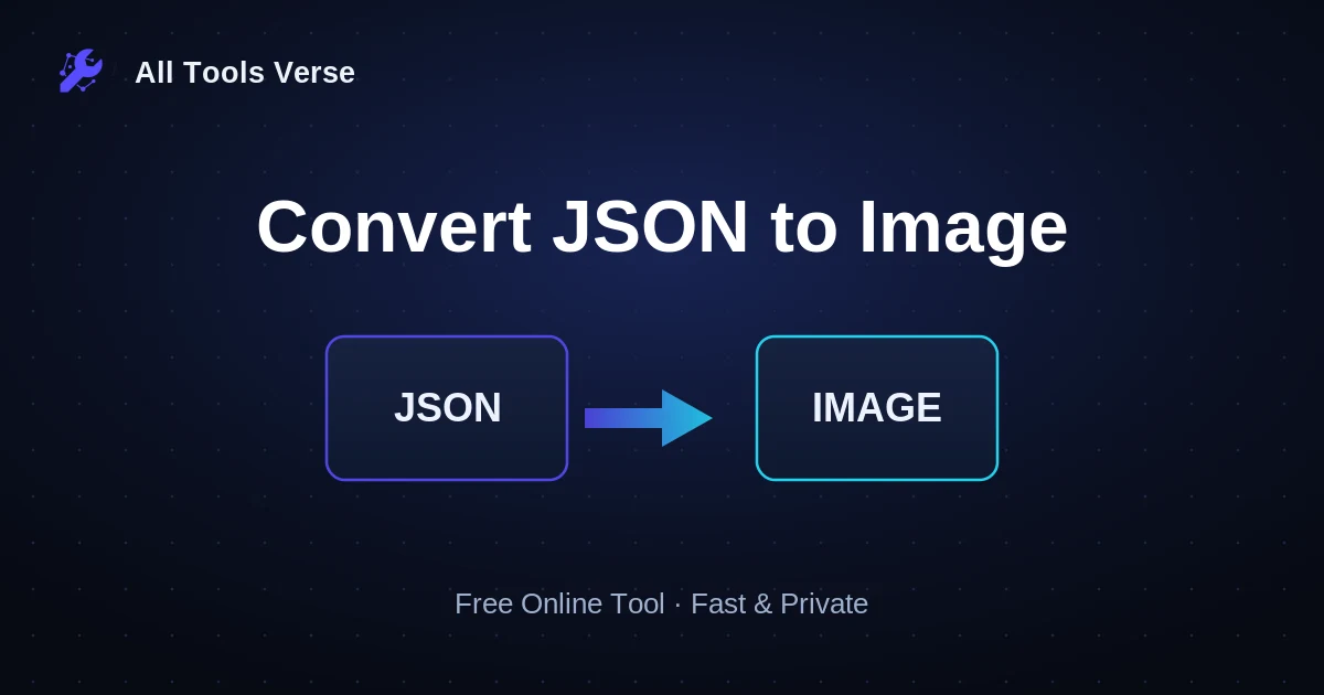 Convert JSON to Image · free online tool · All Tools Verse