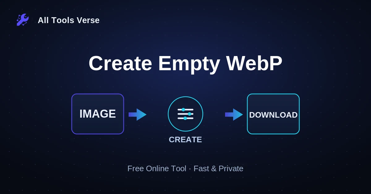 Create Empty WebP · free online tool · All Tools Verse