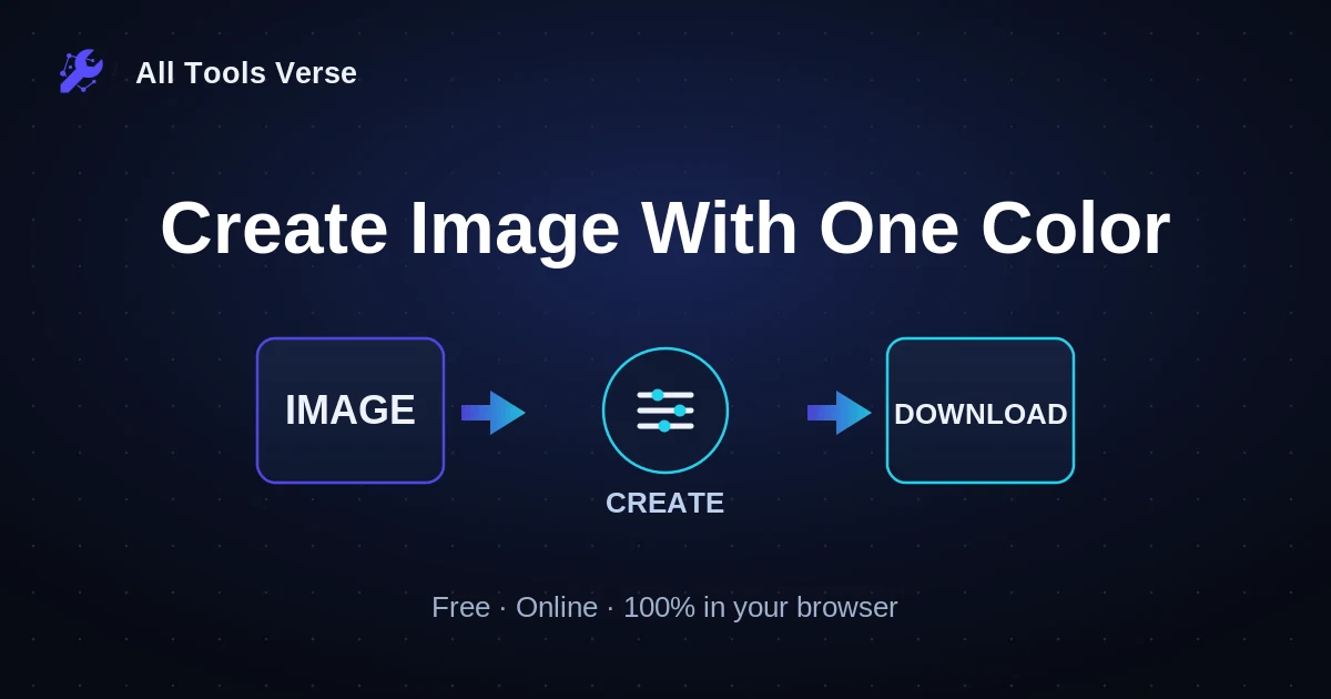 Create Image With One Color · free online tool · All Tools Verse