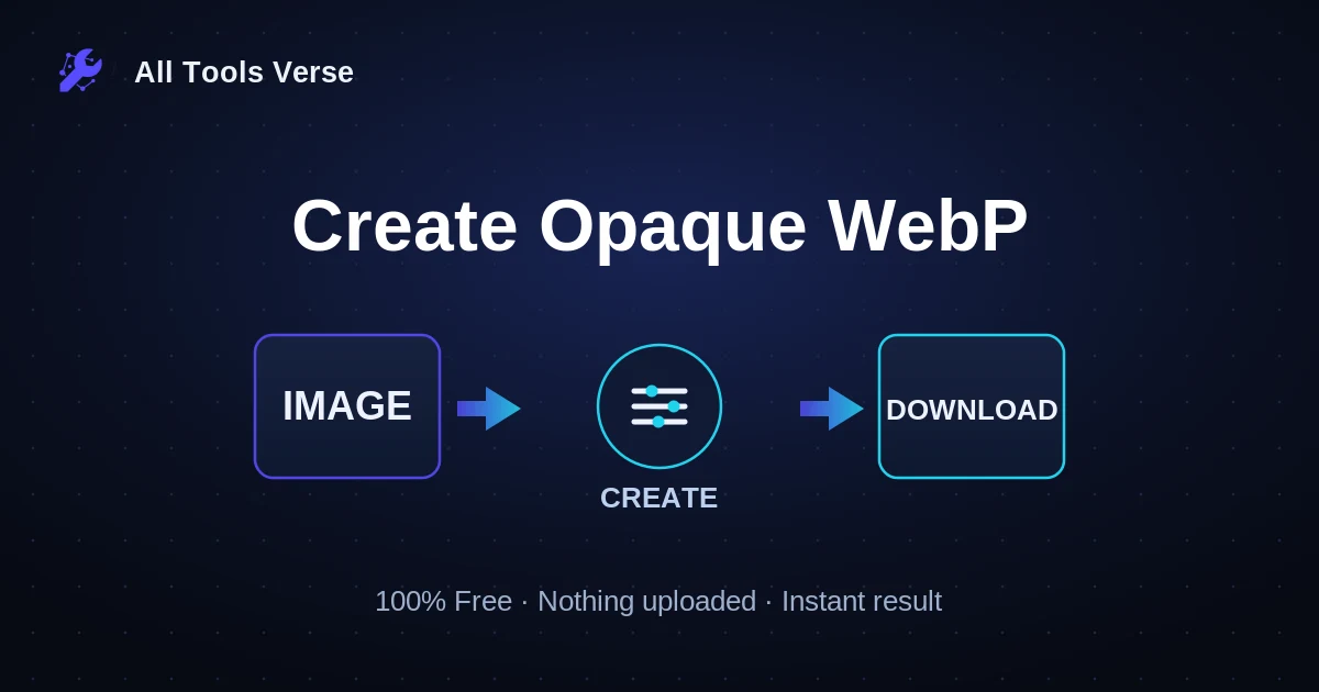 Create Opaque WebP · free online tool · All Tools Verse