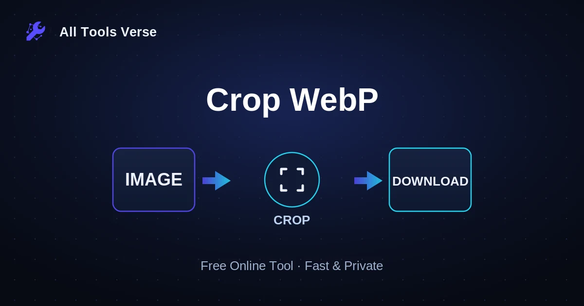 Crop WebP · free online tool · All Tools Verse