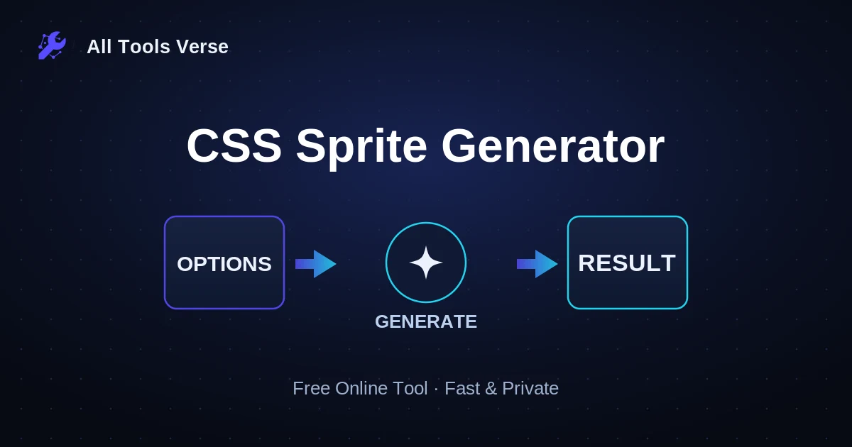 CSS Sprite Generator · free online tool · All Tools Verse
