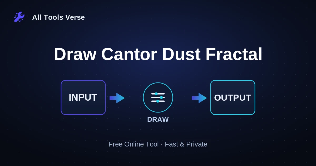 Draw Cantor Dust Fractal · free online tool · All Tools Verse
