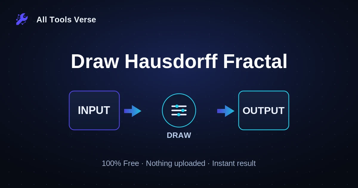 Draw Hausdorff Fractal · free online tool · All Tools Verse