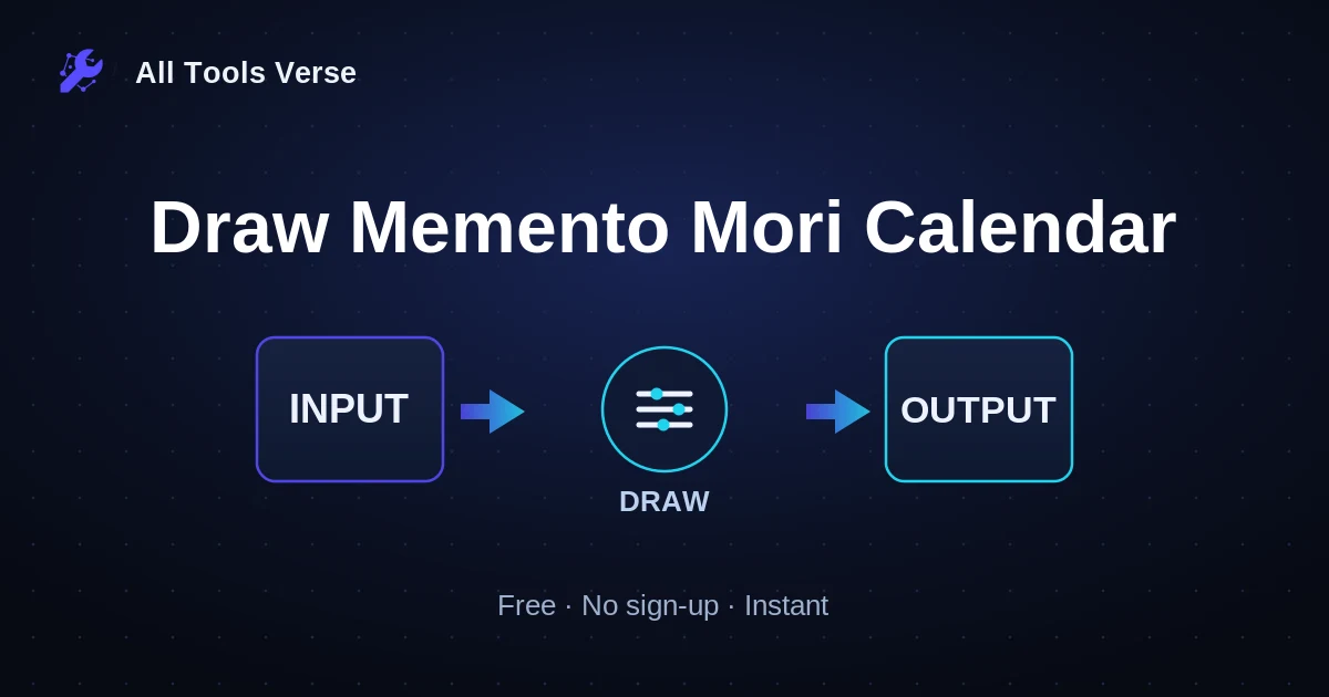 Draw Memento Mori Calendar · free online tool · All Tools Verse