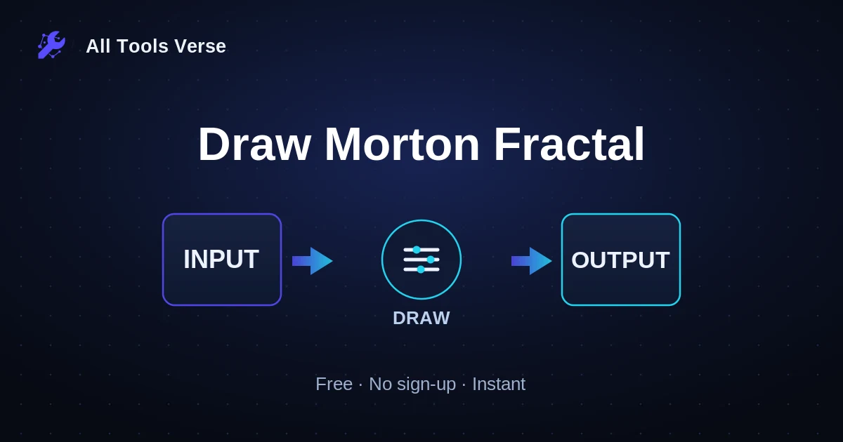 Draw Morton Fractal · free online tool · All Tools Verse
