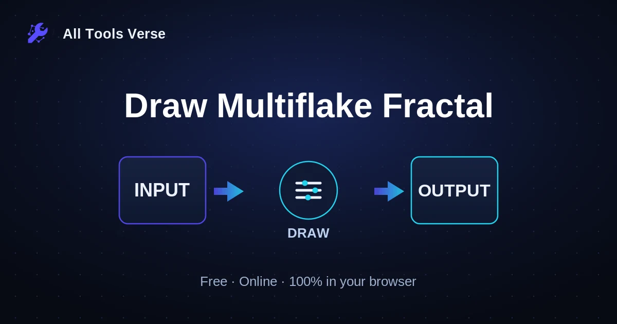 Draw Multiflake Fractal · free online tool · All Tools Verse