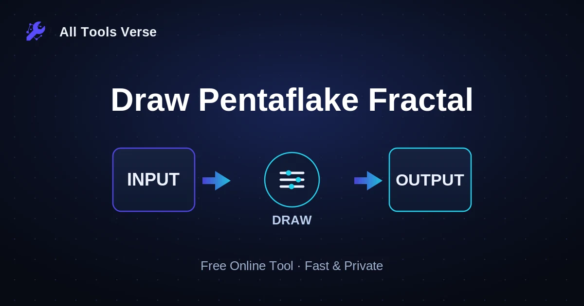 Draw Pentaflake Fractal · free online tool · All Tools Verse