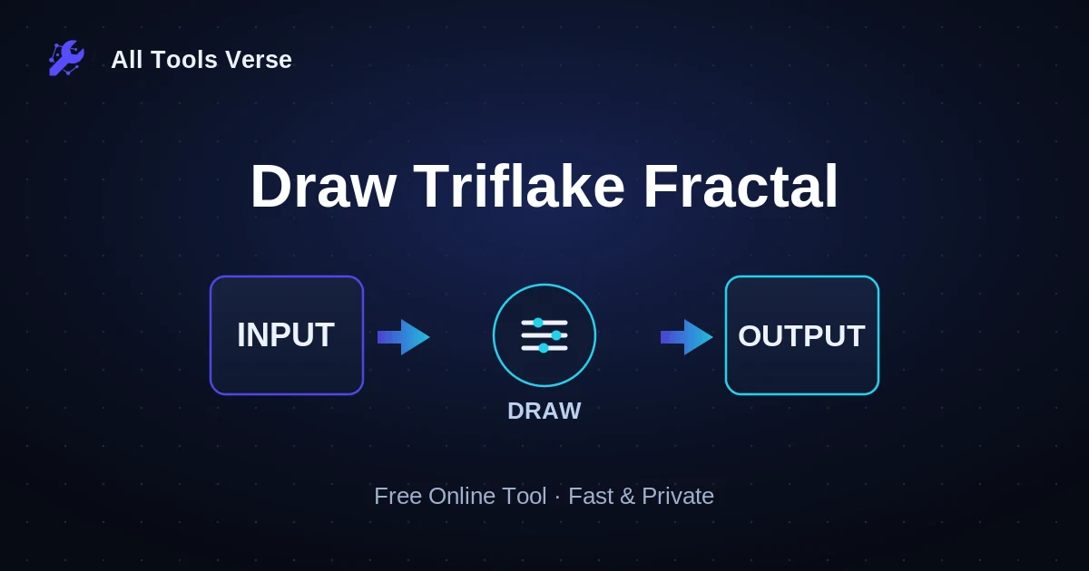 Draw Triflake Fractal · free online tool · All Tools Verse