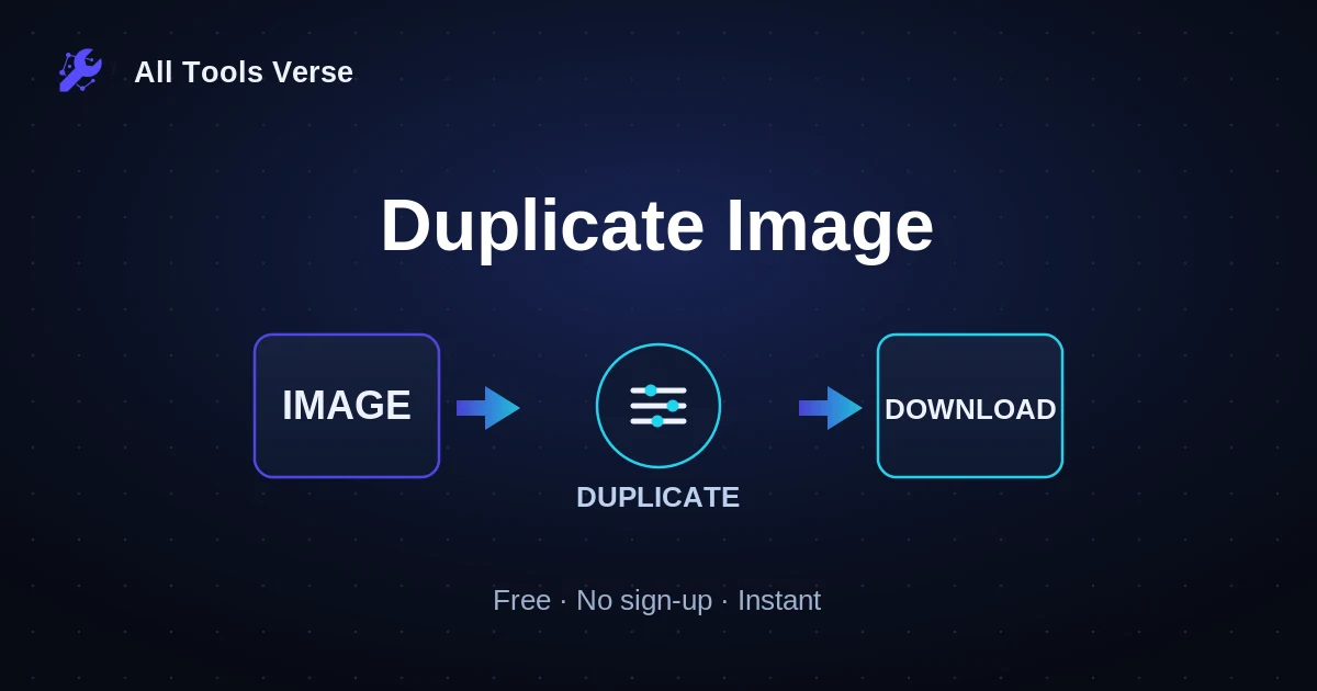 Duplicate Image · free online tool · All Tools Verse