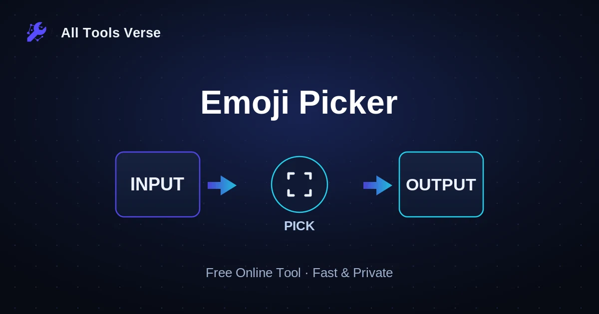 Emoji Picker · free online tool · All Tools Verse