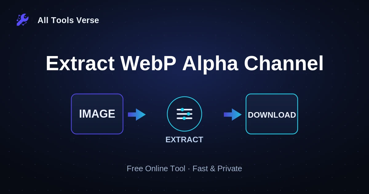 Extract WebP Alpha Channel · free online tool · All Tools Verse