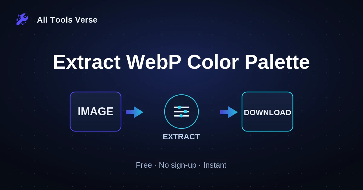 Extract WebP Color Palette · free online tool · All Tools Verse