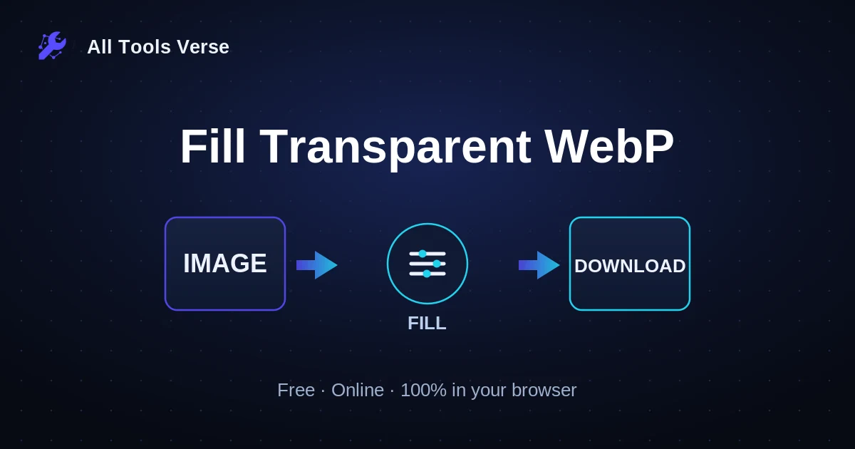 Fill Transparent WebP · free online tool · All Tools Verse