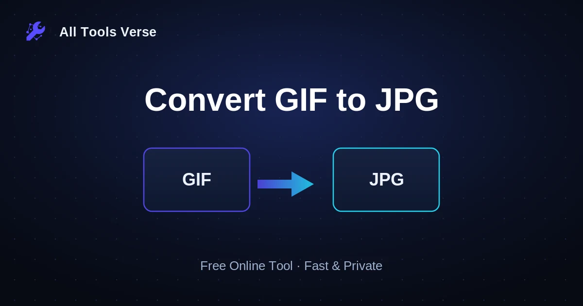 Convert GIF to JPG · free online tool · All Tools Verse