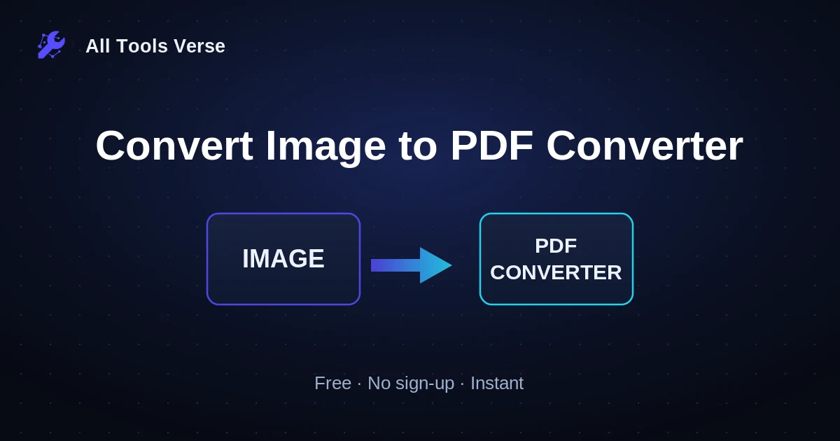 Convert Image to PDF Converter · free online tool · All Tools Verse