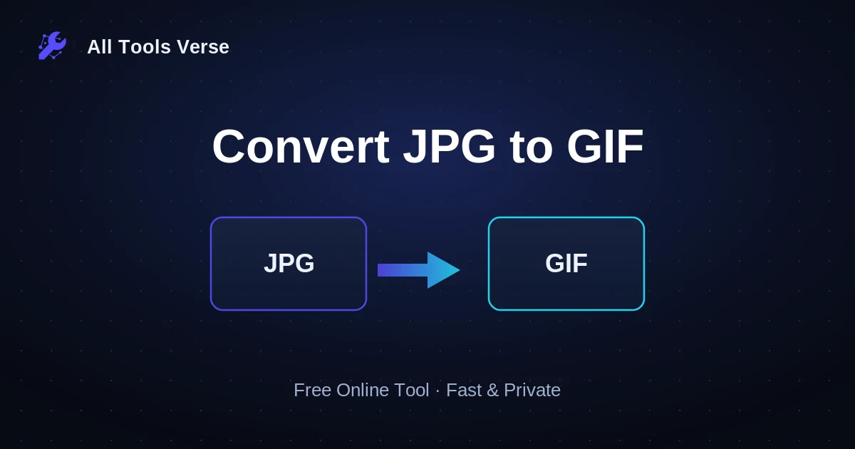 Convert JPG to GIF · free online tool · All Tools Verse