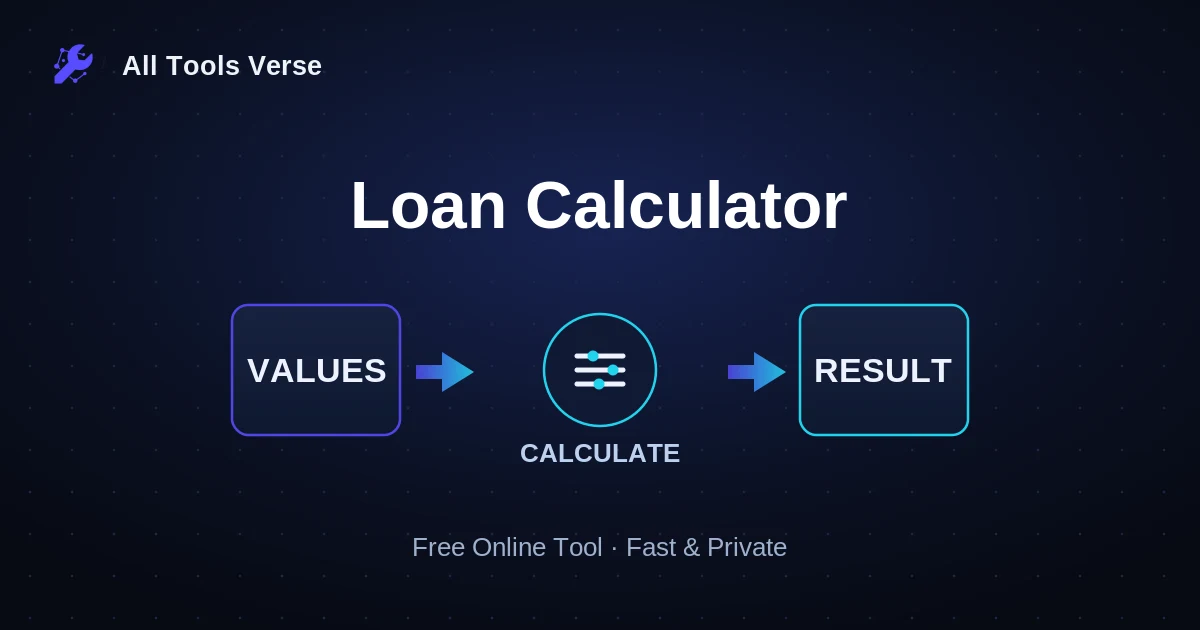 Loan Calculator · free online tool · All Tools Verse