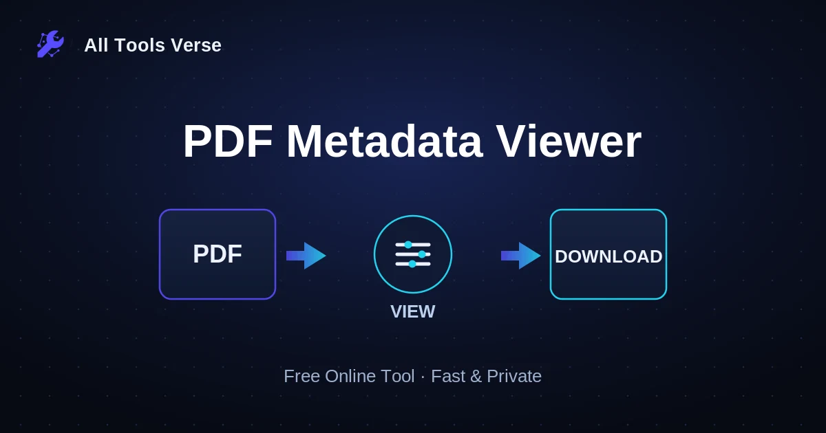 PDF Metadata Viewer · free online tool · All Tools Verse