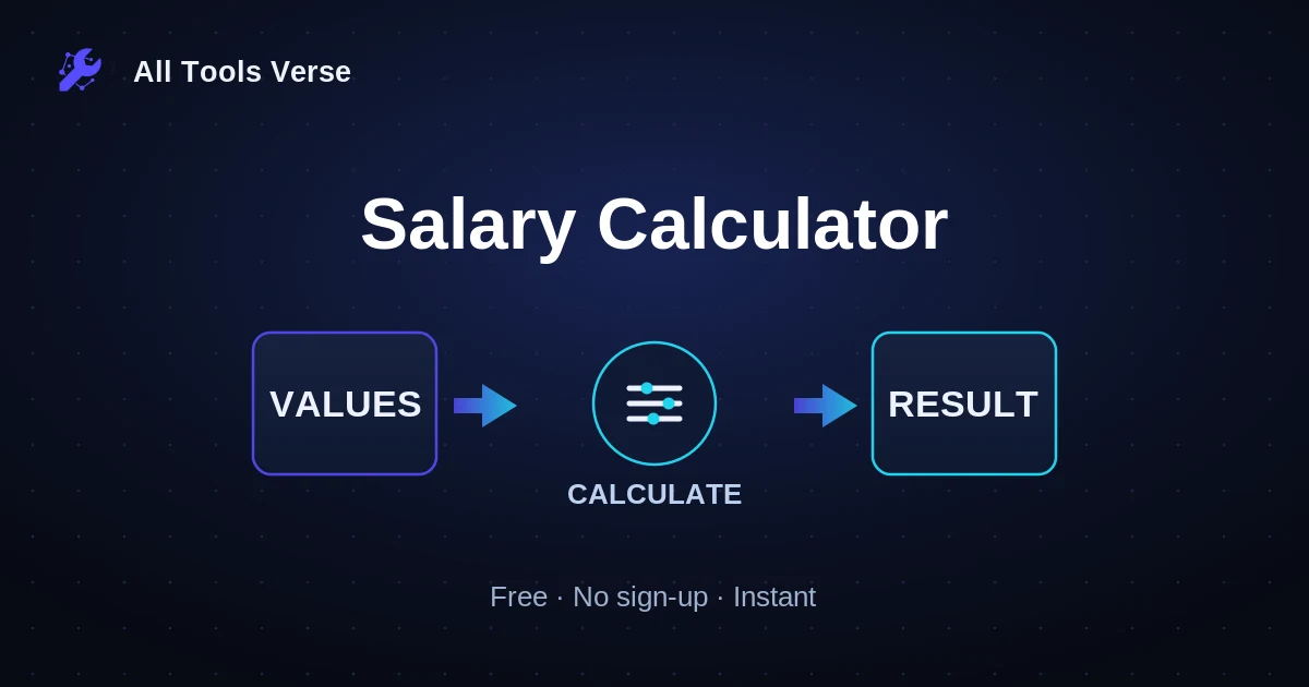 Salary Calculator · free online tool · All Tools Verse