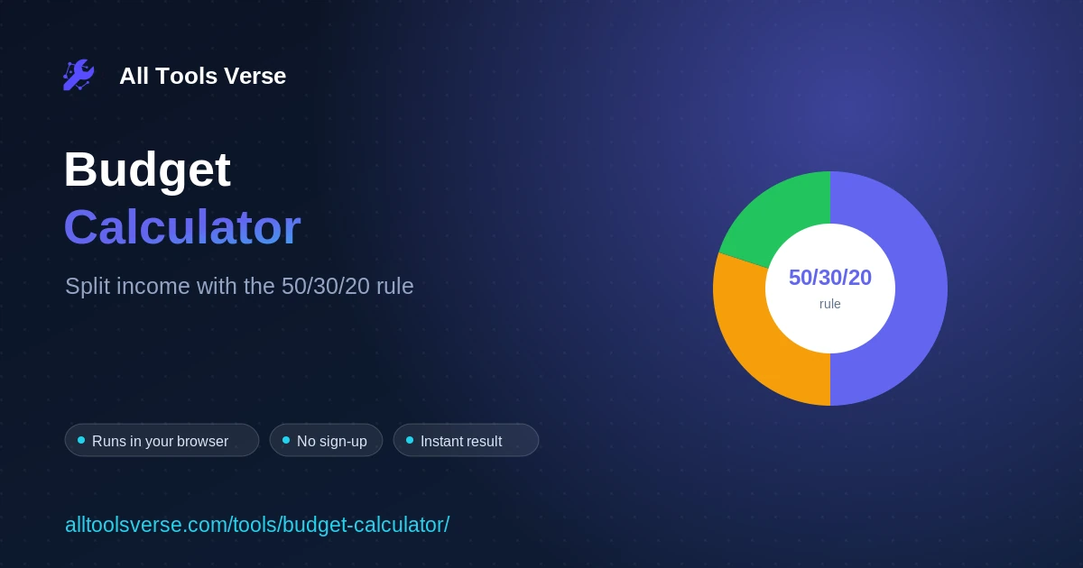 Budget Calculator preview