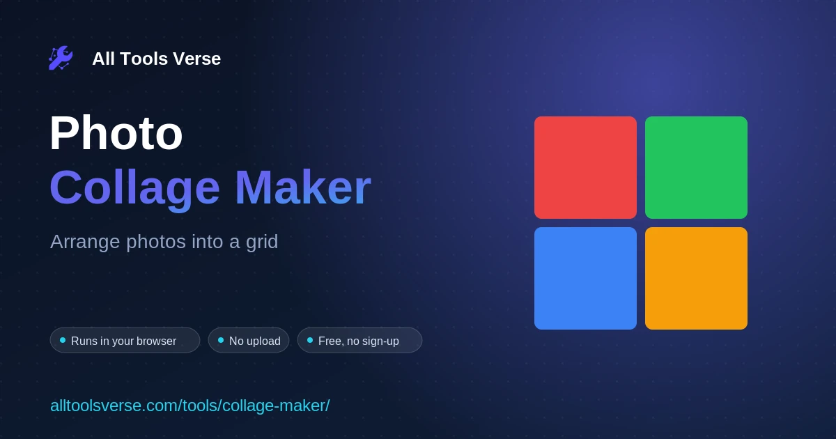 Photo Collage Maker - free online tool by All Tools Verse