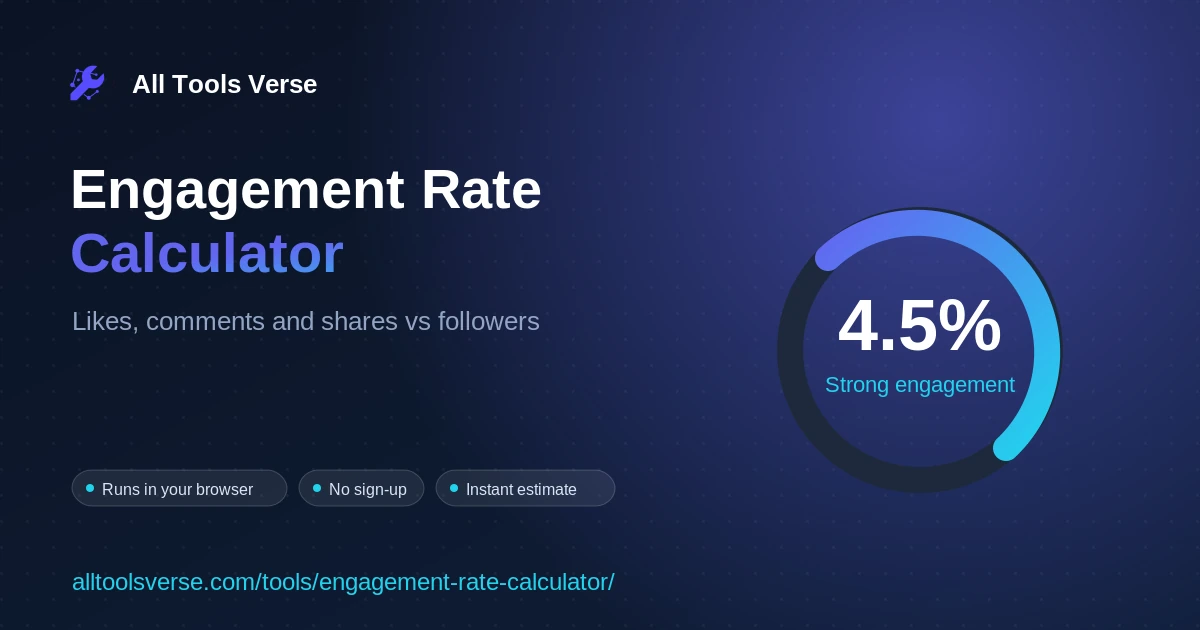 Engagement Rate Calculator preview