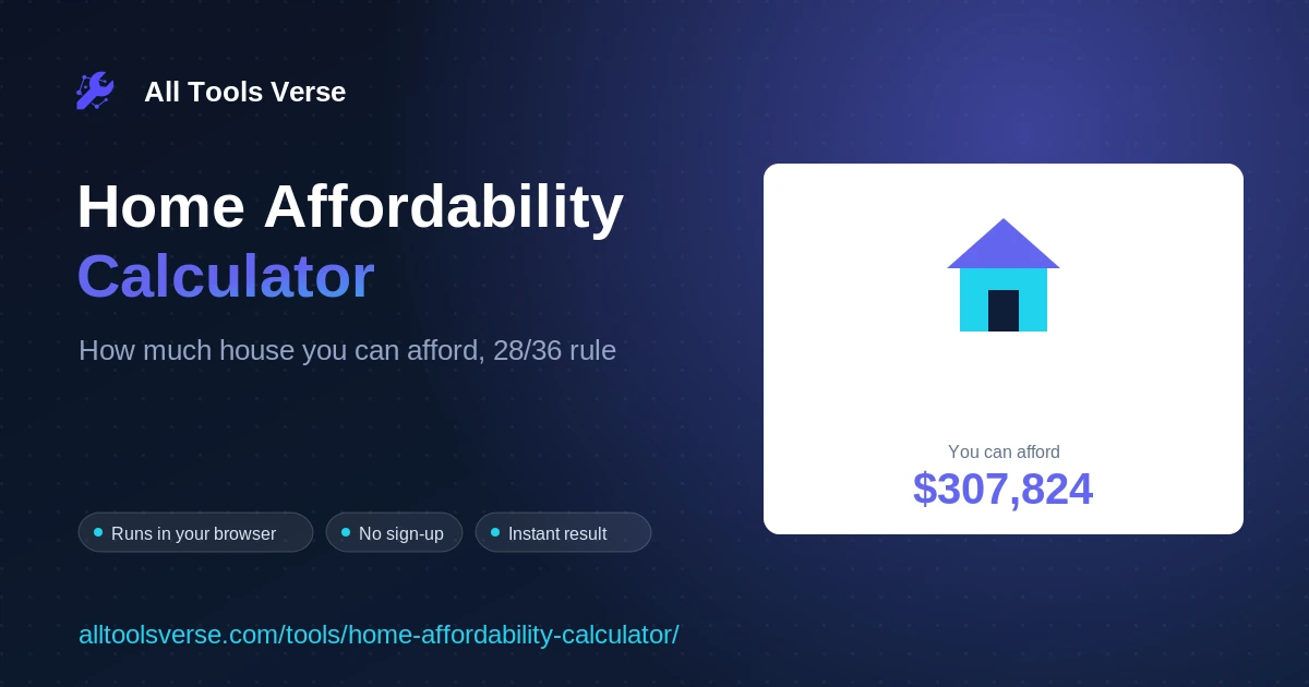 Home Affordability Calculator preview