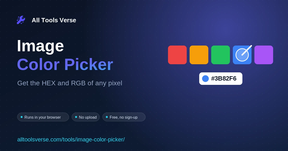 Image Color Picker - free online tool by All Tools Verse