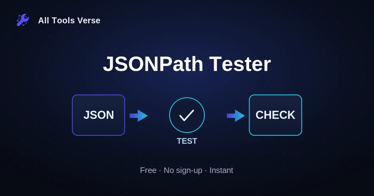 JSONPath Tester · free online tool · All Tools Verse