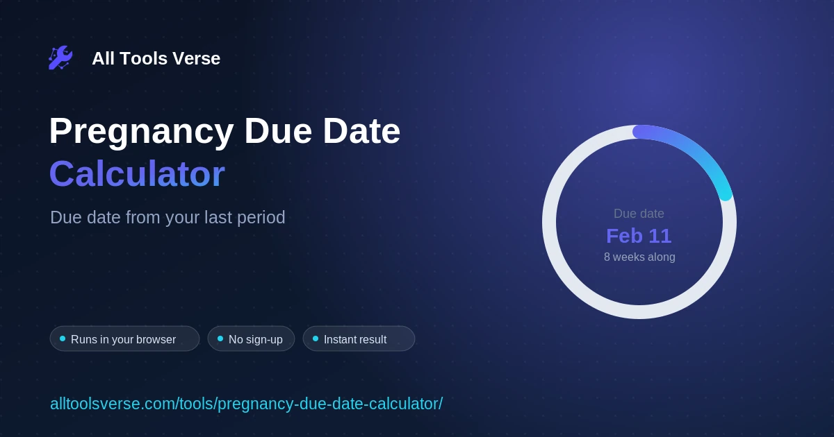 Pregnancy Due Date Calculator preview