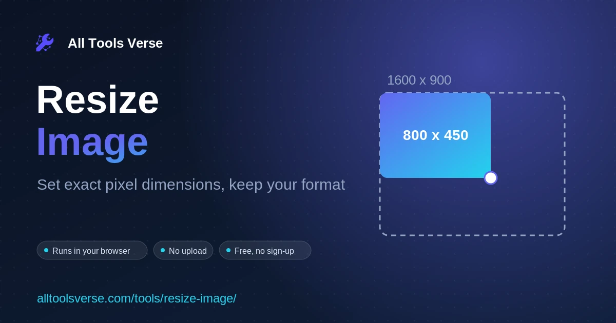 Resize Image - free online tool by All Tools Verse