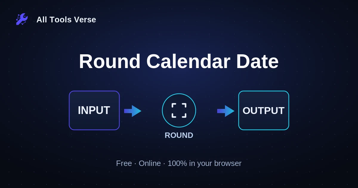 Round Calendar Date · free online tool · All Tools Verse