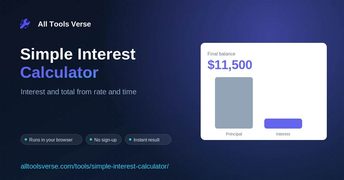 Simple Interest Calculator preview