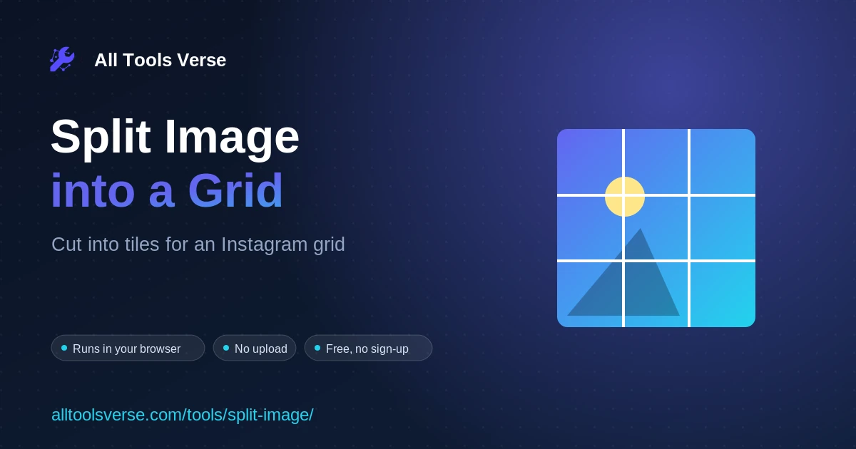 Split Image into Grid - free online tool by All Tools Verse