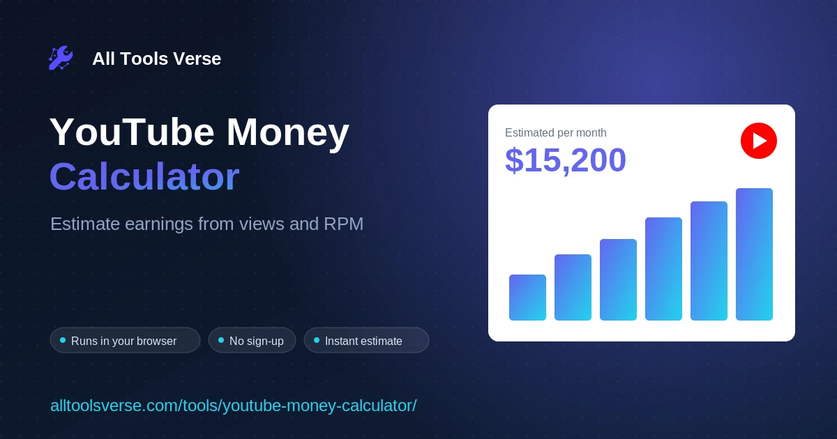 YouTube Money Calculator preview